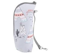 BAZEITFLOW Borsa Termica per Biberon Oxford Cerniera e Aggancio Passeggino per Latte Isolato da Viaggio e Uso All'aperto