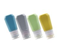 BAZEITFLOW Bottiglie in Silicone Vuote per Lozione Flaconi da Viaggio Ricaricabili e Compressibili per Saponi e Cosmetici per Viaggi e Uso Quotidiano