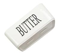 BAZEITFLOW Burriera Rettangolare in Bianca Portaburro e per Cucina Contenitore per e Formaggio Design Semplice e Resistente