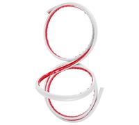 BAZEITFLOW Canalina Copricavi Morbida in Gomma Antincendio Bianca Protezione Cavi da Pavimento Resistente alla Schiacciatura Canale Gestione Fili per Parete e Pavimento