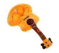 BAZEITFLOW Cappello Chitarra Kawaii in Peluche per Costume Musicale Accessorio Fotografico Divertente per Feste Tema Copricapo Cartoon Adatto e Adulti Leggero e Gioioso