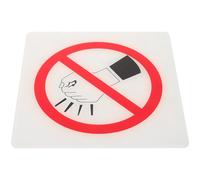 BAZEITFLOW Cartello No Knocking in Acrilico Resistente con Scritta Chiara Targa da Parete per Divieto di Picchiare Facile da Installare per Uso Interno ed Esterno