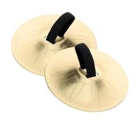 BAZEITFLOW Cembali Per Dita in Rame Piccoli Strumenti Percussione Per Danza Del Ventre Feste Utilizzo Facile e Comodo Cavo in Nylon
