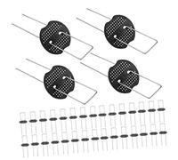 BAZEITFLOW Chiodi U con Rondelle Rinforzate Chiodi Zincati per Fissaggio Telo Pacciamatura Recinzioni e Erbetta Sintetica Vento per e Paesaggistica