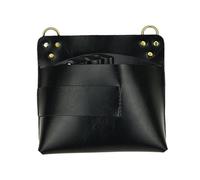 BAZEITFLOW Cintura Portautensili Per Parrucchieri Organizer Per Forbici Pettini e Clip Realizzata in Vera Pelle Nel Colore Nero