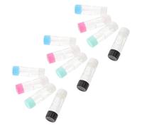 BAZEITFLOW Contatto Bottiglia 12 e per Lenti Plastico in Pezzi a Custodia Assortito Doppio Scomparto Struttura a Doppia Colore per Viaggi e Uso Quotidiano