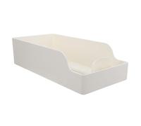 BAZEITFLOW Contenitore Porta Bustine di Tè in Plastica con Meccanismo a Pressione, Organizer da Cucina Compatto Salvaspazio, Scatola per Bustine da Tavolo per Ufficio e Dispensa