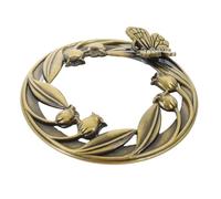 BAZEITFLOW Coperchio per Candela Aromaterapia in Lega di Zinco Design Inciso Farfalla Copertura Anti-Vento con Funzione di Raccolta Calore Compatibile con Bocchette Estetica Vintage e