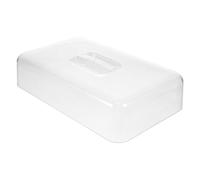 BAZEITFLOW Copertura Rettangolare Trasparente in Acrilico per Dolci e Snack Protezione per Torte Pane e Frutta per Cucina Ristoranti e Feste