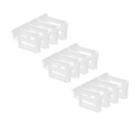 BAZEITFLOW Divisori Regolabili per Frigorifero 12 Pezzi Pannelli Divisori per Cassetti e Porta Laterale Organizzatori per Alimenti e Condimenti Clip Adatti a Cucina Ufficio e Bagno