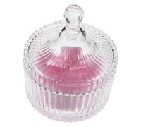 BAZEITFLOW Extra Large Plush Body Powder Puff With Bow Soft Long Fibers For Comfortable Makeup Application Elegant Feminine Design Includes Crystal Glass Container For Foundation And Powder