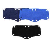 BAZEITFLOW Fascia Antisudore per Casco di Sicurezza in Poliestere Morbido, Lavabile e Riutilizzabile, Set da 3 Pezzi (blu, Nero, Blu Scuro), Assorbente e Traspirante per Protezione Contro