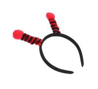 BAZEITFLOW Fascia per Chioma Antenne Insetto Coccinella Rossa in Peluche e Abs Leggera e Creativa per Feste di Compleanno e Costume Party per Adulti
