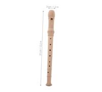 BAZEITFLOW Flauto in Legno per Strumento Didattico per Principianti Musicale Educativo per Lezioni e Pratica Casa Colore Naturale