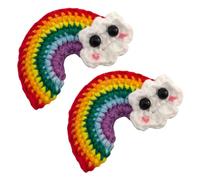 BAZEITFLOW Forcine Colorate per Forma di Fermagli Fatti Mano in Filato da Accessori Capelli Vivaci e