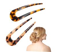 BAZEITFLOW Forcine per Chioma a Forma di U Accessori per Chioma Pratici e Eleganti per Acconciature da Sposa Feste ed Occasioni Speciali 2 Pezzi