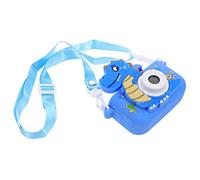 BAZEITFLOW Fotocamera Digitale Dinosauro Blu Dual Camera e Posteriore per Foto e Video Resistente e Adatta e Ragazze per Uso Indoor e Outdoor