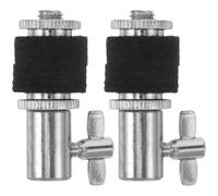 BAZEITFLOW Frizione per Hi-hat in Metallo 2 Pezzi - Meccanismo di Bloccaggio Sicuro per Charleston - Accessorio per Batteria Jazz e Rock, Compatibile Vari Modelli e Kit Studio