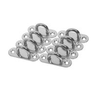 BAZEITFLOW Ganci da Soffitto in Acciaio Inossidabile Resistente alla Salsedine Placca Anello Forma U per Supporto Pesante per Amache Ventilatori e Coperture Ombreggianti Montaggio Parete e