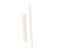 BAZEITFLOW Guitar Bridge Nut in Osso Naturale per Chitarra Acustica e Classica, Supporto Corde Resistente e Leggero