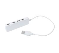 BAZEITFLOW Hub USB Porte Adattatore Hub Converter Ultra Sottile Plug Play Compatibile Laptop PC Caricatore Multi Porta Bianco