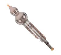 BAZEITFLOW Hulusi Strumento Tradizionale Cinese in Chiave B Flauto in Zucca con Placcatura Rame Triplo Tono per Principianti e Studenti per Pratica e Festival Culturali