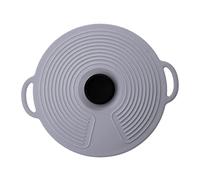 BAZEITFLOW in Silicone Reutilizzabile per Conservazione Alimenti Elastico per Ciotole e Pentole Antispruzzo Sigillante per Frigorifero Piccola Grigio Nordic