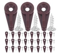 BAZEITFLOW Kit Clip Plastica con Viti per Fissaggio Specchi e Pannelli in Vetro Supporto Resistente e Invisibile per Porte Armadio Finestre e Schermi