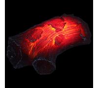 BAZEITFLOW Lampada a Fiamma Artificiale Decorativa a Led, Simulazione Realistica di Carbone Luce Tremolante, Alimentata a Batteria Aaa, per Soggiorno, Ufficio e Atmosfera Accogliente Indoors