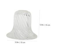 BAZEITFLOW Lampada da Tavolo con Paralume in Vetro Trasparente Resistente Copertura Delicata per e Soggiorno Design Semplice per e Protettivo Contro Polvere e Sporco