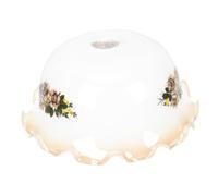BAZEITFLOW Lampada da Tavolo Paralume in Vetro Bianco Retrò Copertura Compatta e per Lampada da e Sostituzione Adatta Lampad Parete Stile Vintage Europeo