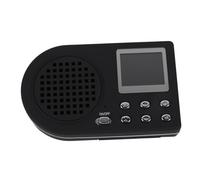 BAZEITFLOW Lettore Portatile con Batteria Rimovibile Riproduzione Altoparlante Integrato ad Alta Fedeltà Include Cavo USB Nero per Musica e Suoni Naturali