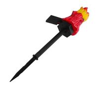 BAZEITFLOW Luce Solare LED da Giardino Fiaccola Effetto Fiamma in Materiale Durevole Antiurto Lampada da Esterno per Vialetti Patio e Prato Decorazione Accogliente e Facile da Installare