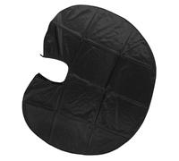 BAZEITFLOW Mantellina Taglio Capelli in Poliestere Grembiule Parrucchiere per Tinta e Taglio Unisex per Salone Professionale e Uso Domestico Nero