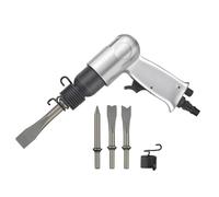 BAZEITFLOW Martello Pneumatico Multifunzionale in Lega di Alluminio Scalpelli ad Aria Compressa Regolabile Set per Rimozione Ruggine e Lavori Pesanti in Metallo Utensile Pneumatico per