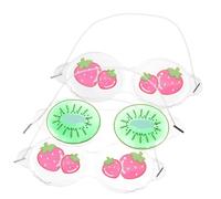 BAZEITFLOW Maschere Rinfrescanti Per Gli Occhi in Gel Pvc 3 Pezzi, Per Bambini, Effetto Refrigerante Riutilizzabile, Per Viaggio, Riposo e Protezione Dalla Luce