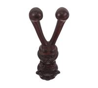 BAZEITFLOW Massaggiatore Viso in Legno Forma Coniglietto per Punti di Agopuntura Naso Occhi Collo Strumento Massaggio Meridiani Palissandro