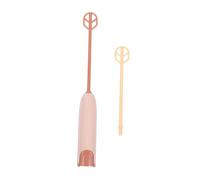BAZEITFLOW Mialza in Polvere Latte Formula Mixer Bastoni Manuale Agitazione Piccolo Sbattitore Elettrico Bacchetta Del Miscelatore Formule Marrone Chiaro Pp Riutilizzabile