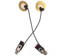 BAZEITFLOW Microfono Pickup Piezoelettrico Autoadesivo per Kalimba 13cm 2 Pezzi, Trasduttore per Strumenti Acustici come Banjo, Ukulele e Violino, Riduzione Rumore per Esibizioni