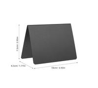 BAZEITFLOW Mini Lavagne Rettangolari 20 Pezzi Supporto in Pvc Nero Opaco 100x75mm, Cartelli Lavagna Cancellabili Riutilizzabili per Segnaposto Buffet, Matrimoni e Uso Domestico, Design