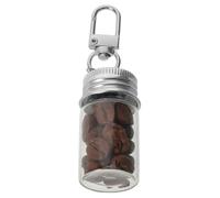 BAZEITFLOW Mini Portachiavi Bottiglia in Vetro Trasparente Vaso Incantesimo Piccolo per Decorazioni DIY Accessorio e Funzionale per Caffè e Casa