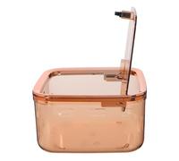 BAZEITFLOW Mini Trash Can With Lid For Desk Transparent Plastic Push Top Waste Bin With Decorative Grid Texture Compact Vanity Table Trash Can For Office Kitchen Home Organization
