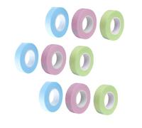 BAZEITFLOW Nastro Traspirante per Extension 12 Pcs Adesivo Ipoallergenico per e Nastro per Sensibili Fori Strumento per Ragazze