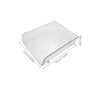 BAZEITFLOW Organizer Per Congelatore Impilabile Trasparente Per Conservare Carne Verdure e Avanzi Cibo Separatore Per Alimenti Sfrutta Al Massimo Spazio Del Frigorifero Rendendo Gli Articoli