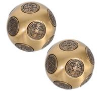 BAZEITFLOW Palla per Esercizi in Ottone 5 CM a 12 Facce Rotanti per Rafforzare la Presa e la Mano Palla Fitness Portatile per Allenamento Manuale e Sollievo dallo Stress Adatta a