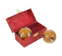 BAZEITFLOW Palline da Massaggio in Metallo Baoding 2 Pezzi per Fitness Mani e Rilassamento, Sfere Rotolanti Manuali per Esercizi di Benessere e Terapia Antistress a Casa Colore Casuale