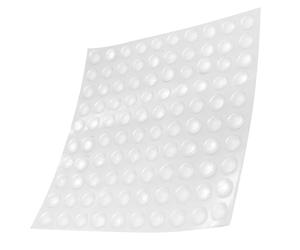 BAZEITFLOW Paraurti Trasparenti Autoadesivi per Ipovedenti 100 Pezzi, Punti di Rilievo Antiscivolo in Silicone per Porte, Armadi e Mobili, Ausilio Tattile per Disabilità Visiva e Sicurezza