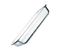 BAZEITFLOW Pirofila Rettangolare in Vetro Borosilicato con Manici Doppia Presa Antiscivolo Resistente al Calore per Forno e Microonde Adatta per Cucina e Servizio Steak Uso Domestico e