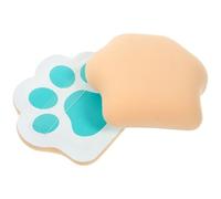 BAZEITFLOW Piumino Cipria a Forma di Artiglio di Gatto 2 Pezzi Spugna Cosmetica Morbida e Delicata per Trucco Donna Accessorio Portatile per Cipria e Trucco da Viaggio Colore Casuale