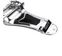 BAZEITFLOW Ponte Tremolo in per Chitarra Jazz Hollow Semi Hollow Archtop Tailpiece Vintage Roller Retaining Bar per Manuale Autentico